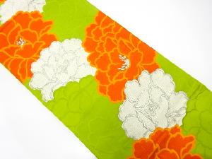 アンティーク　牡丹尽くし模様織り出し袋帯（着用可）